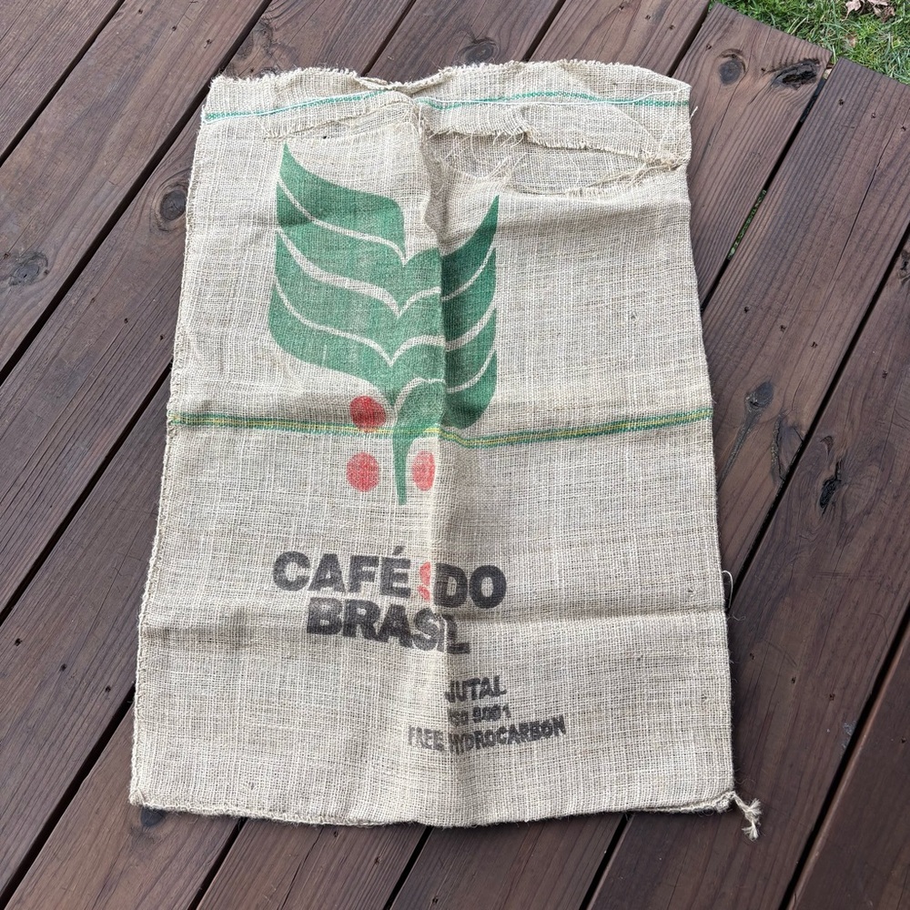 3 Burlap Coffee Sacks For Crafting or Decor - Picture 5 of 11